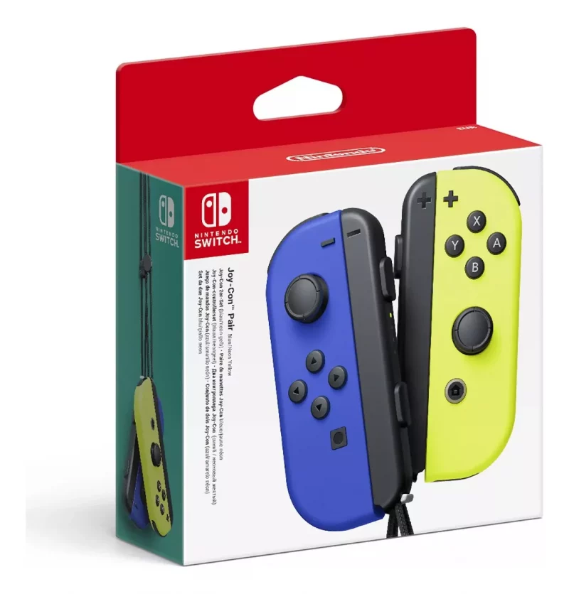 Control joystick inalámbrico Nintendo Switch Joy-Con (L)/(R) Neón azul y amarillo neón - Imagen 2